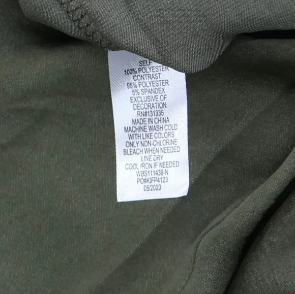 🎉HP 🎉NWT Socialite Women's Lace Trim Satin Bodysuit Size Medium in Olive Green - Picture 6 of 9